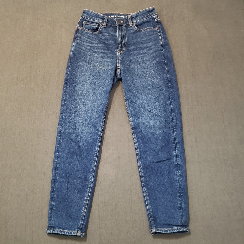 American Eagle Jeans Womens Size 2 Mom Jeans Mid‎ Rise Straight